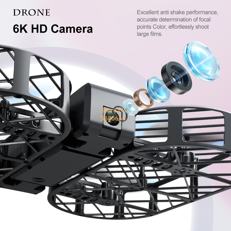 8K HD カメラ 360 °   保護オプティカルフローロ - Drone Cinematic のレビューと価格