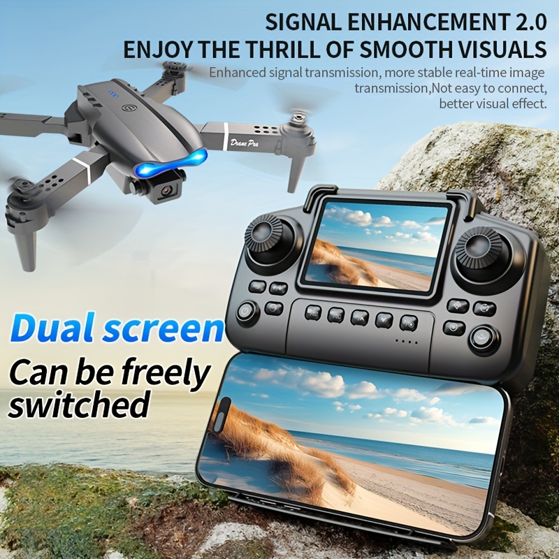 E99 PRO MAX：デュアルHDカメラ、画面付きリモコン - Drone Lidar のレビューと価格