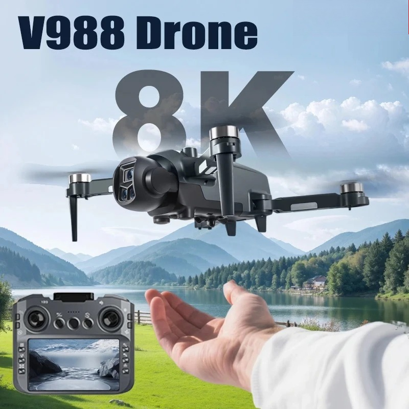 オリジナルV988ドローン 8K HDデュアルカメラ 4Kプ - Drone Photogrammetry のレビューと価格