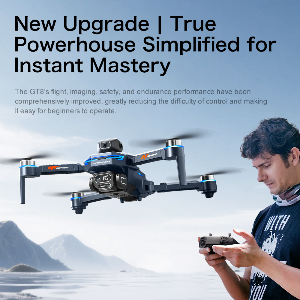 オリジナルGT8ドローン、大型スクリーンリモコン、8K HD - Drone Photogrammetry のレビューと価格